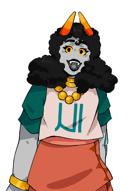 Eshana Ninnak, a tealblooded Homestuck troll, in the style of Pesterquest