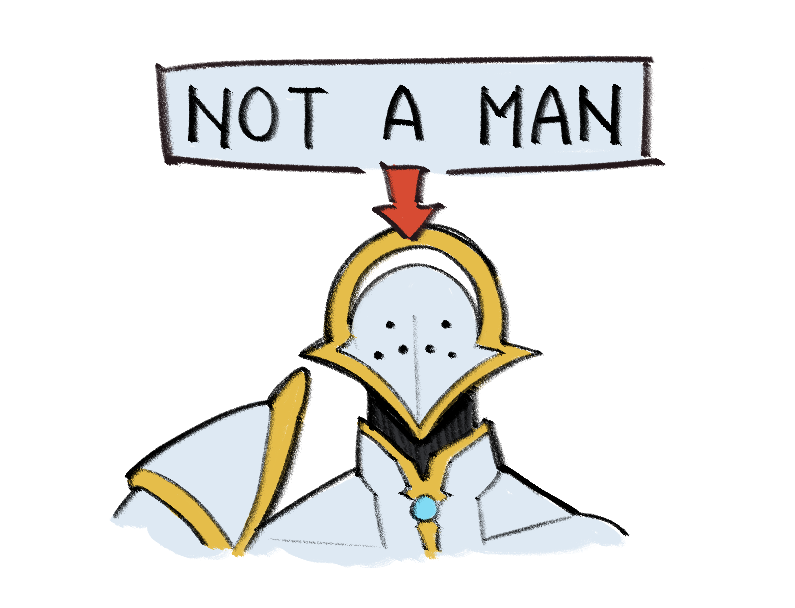 A Power labelled 'not a man'