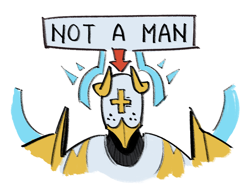 Gabriel labelled 'not a man'