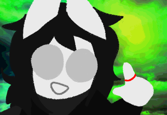 Close-up of Jade smiling and showing the red ring on her finger.